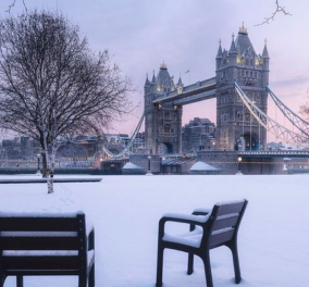 Η Βρετανία «παραλύει» από τα χιόνια - Εντυπωσιακές εικόνες από το Λονδίνο   - Κυρίως Φωτογραφία - Gallery - Video