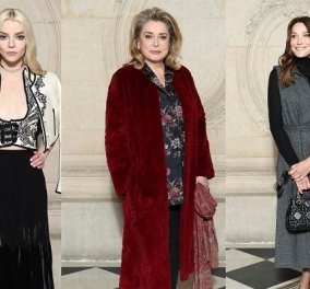 Dior: Λαμπερές παρουσίες στην πρώτη σειρά - Από την Catherine Deneuve, έως την Carla Bruni και την Anya Taylor-Joy (φωτό)