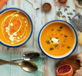 Αργυρώ Μπαρμπαρίγου: Καροτόσουπα βελουτέ - Σερβίρετέ τη με γιαούρτι και απολαύστε την ζεστή και αχνιστή - Κυρίως Φωτογραφία - Gallery - Video