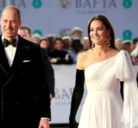 BAFTA 2023: Η πριγκίπισσα Κέιτ έκανε μια ονειρική εμφάνιση - Σαν Ελληνίδα θέα με λευκό φόρεμα one shoulder (φωτό - βίντεο)
