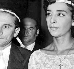 Vintage pic: 30 Σεπτεμβρίου 1959 - Ο γάμος του Κώστα Χατζηχρήστου με την πληθωρική ηθοποιό Καίτη Ντιριντάουα - Κυρίως Φωτογραφία - Gallery - Video