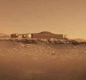 Χωρίς παράθυρα, μικρά δωμάτια, αλλά με γυμναστήριο: Δείτε το 3D εκτύπωσης σπίτι για τον πλανήτη Άρη (φωτό & βίντεο) - Κυρίως Φωτογραφία - Gallery - Video