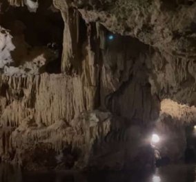 Σπήλαιο Διρού: Ξεναγηθείτε στο φυσικό θαύμα της Λακωνικής Μάνης (βίντεο)