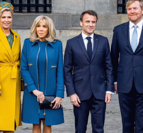 Όταν η υπέρκομψη βασίλισσα Μάξιμα της Ολλανδίας συναντά την Brigitte Μacron: Έχουμε summit meeting για τη μόδα - Δείτε φωτό - Κυρίως Φωτογραφία - Gallery - Video