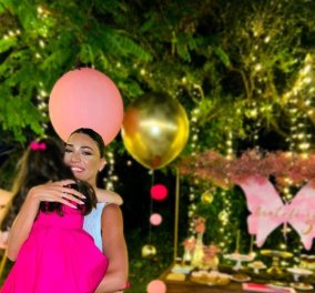 Ήβη Αδάμου - Μιχάλης Κουϊνέλης: Η κορούλα τους έγινε 5 ετών & το γιόρτασαν! - Ονειρικό πάρτι με θέμα το ροζ χρώμα (φωτό)