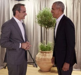 Κυριάκος Μητσοτάκης - Μπαράκ Ομπάμα: Τι συζήτησαν στη συνάντηση των 30 λεπτών (φωτό)