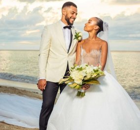 Leigh-Anne Pinnock - Andre Gray: Οι πρώτες φωτογραφίες από τον παραμυθένιο τους γάμο - Σε παραλία στην Τζαμάικα με φόντο το ηλιοβασίλεμα 