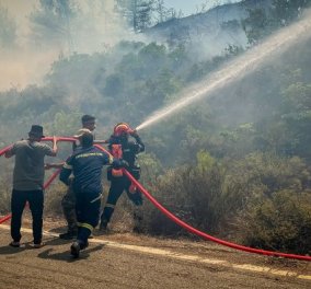 Βελτιωμένη εικόνα σε όλα τα μέτωπα των πυρκαγιών - Στη Ρόδο μερικές αναζωπυρώσεις, πλήρως ελεγχόμενες (βίντεο) - Κυρίως Φωτογραφία - Gallery - Video