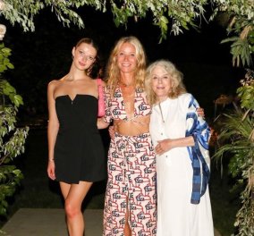 Οικογενειακές στιγμές για την Γκουίνεθ Πάλτροου: Τρυφερές αγκαλιές με την κόρη & τη μητέρα της - Το συγκλονιστικό Gucci σύνολο με το διάσημο λογότυπο (φωτό)