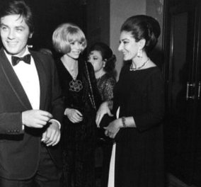 Vintage pic: Τρεις πραγματικοί stars μαζί  - Αλέν Ντελόν, Μαρία Κάλλας & Μιρέιγ Ντάρκ - Στην όπερα των Παρισίων το 1968  - Κυρίως Φωτογραφία - Gallery - Video