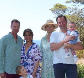 Βασιλική οικογένεια του Λουξεμβούργου - Διακοπές στη Γαλλία με τα εγγόνια, τις νύφες & τους γαμπρούς τους! (φωτό)