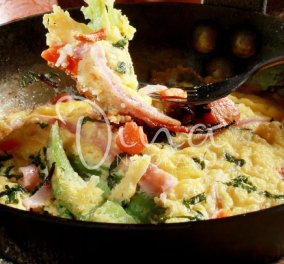 Ντίνα Νικολάου: Ομελέτα φούρνου με φασολάκια και ζαμπόν - Χορταστικό πιάτο με γαλλική προέλευση!