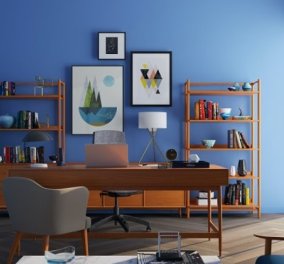 14 πράγματα που χρειάζεστε για να διακοσμήσετε το γραφείο του σπιτιού σας - από έπιπλα έως χαλιά, κομψά σετ & φωτιστικά (φωτό)