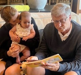 Bill Gates: "Χαζοπαππούς" ο διάσημος δισεκατομμυριούχος - Διαβάζει παραμύθια στην εγγονή του