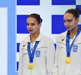 Χρυσό μετάλλιο για Καραμανίδου-Θάνου στο Παγκόσμιο Κορασίδων - Άξιες πρωταθλήτριες της Καλλιτεχνικής Κολύμβησης  - Κυρίως Φωτογραφία - Gallery - Video