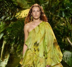 Ύμνος στη φύση & πράσινη ραψωδία - Η επίδειξη μόδας του Roberto Cavalli στο Μιλάνο (φωτό - βίντεο) 