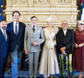 Ο Πρίγκιπας Charles-Philippe της Ορλεάνης παντρεύτηκε την καλή του Naomi Valeska-Kern - Η εντυπωσιακή τελετή & το κρεμ φόρεμα  της νύφης (φωτό) - Κυρίως Φωτογραφία - Gallery - Video