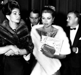 Vintage pic - Α touch of glamour: Μαρία Κάλλας & Grace Kelly στο  στο Μόντε Κάρλο - Πιασμένες αγκαζέ  