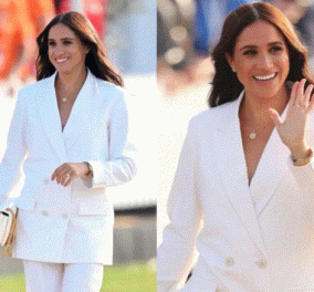 Royals με λευκά κοστούμια: Η Σαρλίν, η Mέγκαν, η Λετίσια, η Μαίρη της Δανίας & η Μάξιμα της Ολλανδίας - Όλες με statement υπέροχα παντελόνια & σακάκια (φωτό) - Κυρίως Φωτογραφία - Gallery - Video