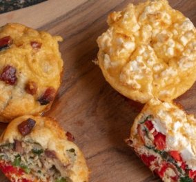 Γιάννης Λουκάκος: Αλμυρά muffins ομελέτα με τυριά - Θα γίνουν η αγαπημένη σας συνήθεια (βίντεο)