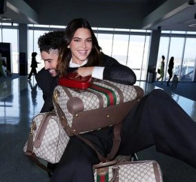 Η Kendall Jenner & ο σύντροφος της, Bad Bunny είναι έτοιμοι να ... πετάξουν! Δείτε τις φανταστικές Gucci αποσκευές τους (φωτό)