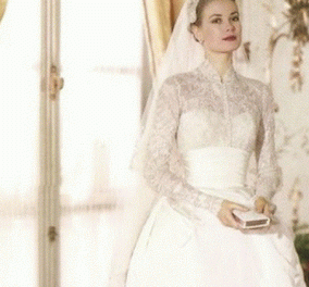 Όταν δεν χορταίνεις να βλέπεις τις λεπτομέρειες από το Νο 1 vintage νυφικό & γάμο: Grace Kelly, Πρίγκiπας Ρενιέ  