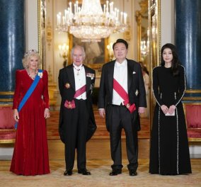 Κάρολος - Καμίλα ως οικοδεσπότες! Μεγάλη υποδοχή του Προεδρικού ζεύγους της Κορέας - Η τιάρα "παρακαταθήκη" της Βασίλισσας Ελισάβετ! (φωτό) - Κυρίως Φωτογραφία - Gallery - Video