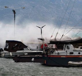 Κακοκαιρία Bettina: Μπαράζ μηνυμάτων από χθες από το 112 για τα επικίνδυνα καιρικά φαινόμενα - "Αμετακίνητα" τα πλοία στα λιμάνια (βίντεο)