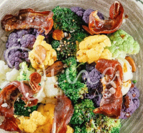  Ντίνα Νικολάου: Προτείνει σαλάτα με χρωματιστό κουνουπίδι, μπρόκολο και ταχίνι - Θα σας ξετρελάνει 