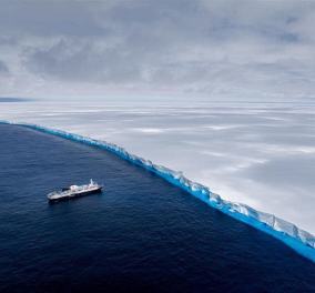 Κυρίες και κύριοι μόλις αποκολλήθηκε το μεγαλύτερο παγόβουνο στον κόσμο - έχει έκταση 4.000 τ.χλμ - δείτε φωτό και βίντεο  - Κυρίως Φωτογραφία - Gallery - Video