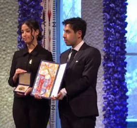 Συγκινητική η τελετή στο Νόμπελ ειρήνης - Απονεμήθηκε στην φυλακισμένη Ιρανή Narges Mohammadi - Τα παιδιά της παραλαμβάνουν το βραβείο - Δείτε τα στο βίντεο