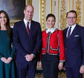 Συνάντηση των royals! Κέιτ & Ουίλιαμ υποδέχθηκαν την πριγκίπισσα Βικτώρια - Ποια το φόρεσε καλύτερα; (φωτό) - Κυρίως Φωτογραφία - Gallery - Video