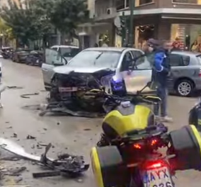 Φοβερό τροχαίο στο κέντρο της Πάτρας με 3 τραυματίες - Ο οδηγός του ενός οχήματος έπαθε καρδιακή προσβολή (βίντεο)