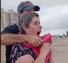 Topwoman η 72χρονη Ίσα - Πέρασε όλη της ζωή μεγαλώνοντας 10 παιδιά - Τώρα είδε για πρώτη φορά τη θάλασσα & ξέσπασε σε κλάματα (βίντεο) - Κυρίως Φωτογραφία - Gallery - Video