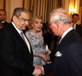 Βαρδής & Μαριάννα Βαρδινογιάννη: Στο επίσημο δείπνο προς τιμήν του πρίγκιπα Καρόλου & της συζύγου του Καμίλα (ΦΩΤΟ)