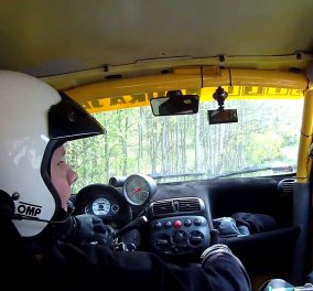 Απίθανο βίντεο: Οδηγός ράλι έμεινε χωρίς τιμόνι και δείτε την αντίδραση του
