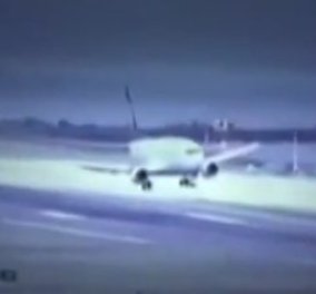 Τρόμος στον αέρα στην Τουρκία - Τρεις προσπάθειες για να προσγειωθεί αεροσκάφος λόγω ισχυρών ανέμων! (Βίντεο)