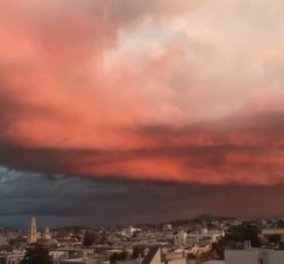 Το βίντεο της ημέρας: Δείτε πώς ο ουρανός του Σαν Φρανσίσκο κοκκίνισε από τη μια στιγμή στην άλλη! Σαν ταινία φαντασίας!