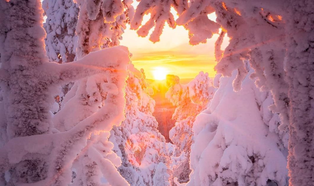 Φωτό ημέρας: Ένα μαγευτικό χειμωνιάτικο τοπίο στη Φινλανδία/ Photo: @niiloi/ instagram